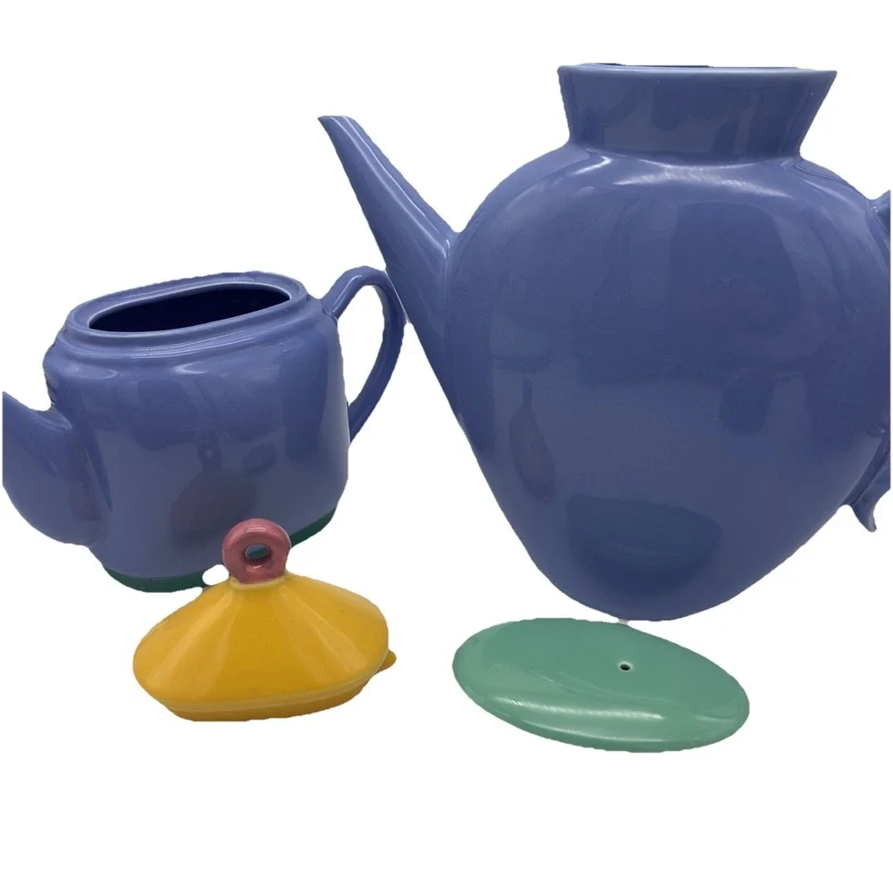 Lindt Stymeist Colorways Japan Coffee‎ Pot Teapot  Set Blue Purple Rare Pieces